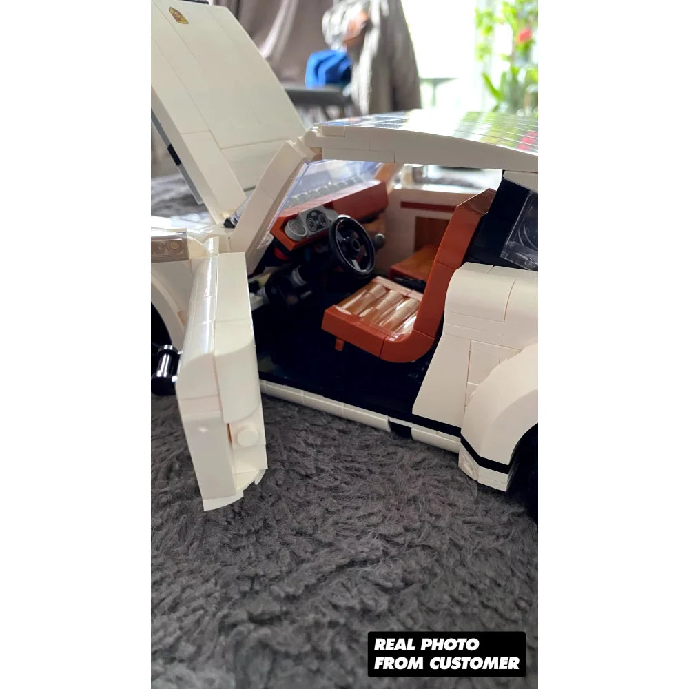 Classic Porsche 911 Technical Luxury Sports Car Building Blocks 1458PCS Icons Porsche 911 Building Blocks