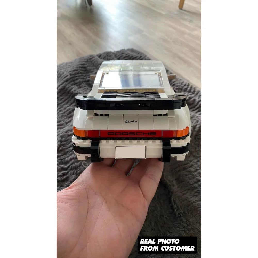 Classic Porsche 911 Technical Luxury Sports Car Building Blocks 1458PCS Icons Porsche 911 Building Blocks