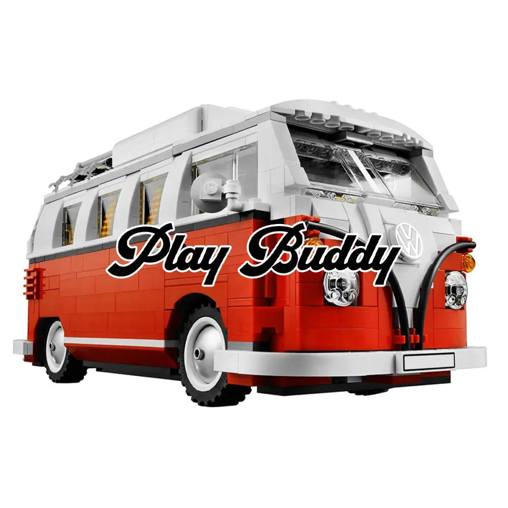 Creator Expert Volkswagen T1 Camper Van VW VDUB Red Building Kit Retired Set Volkswagen T1 Camper Van Building Blocks
