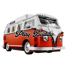 Creator Expert Volkswagen T1 Camper Van VW VDUB Red Building Kit Retired Set Volkswagen T1 Camper Van Building Blocks