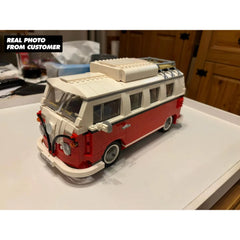 Creator Expert Volkswagen T1 Camper Van VW VDUB Red Building Kit Retired Set Volkswagen T1 Camper Van Building Blocks
