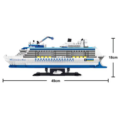 Cruise Ship Building Blocks MOC Boat Molecular of The Seas Model 2428Pcs Bricks Cruise Ship / No Box Building Blocks