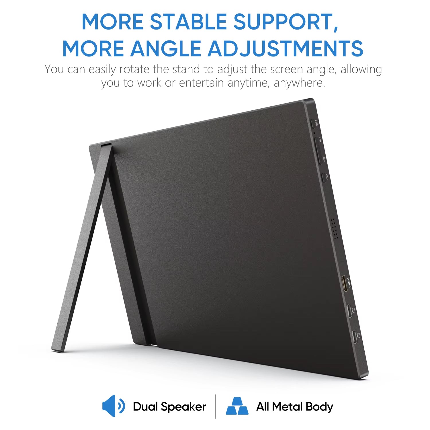 ARZOPA 16.1 Inch 144Hz 100% sRGB Portable Monitor Type-C Mini HDMI PC XBOX PS 16.1 Inch / ARZOPA Portable Monitor