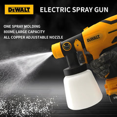 DEWALT Electric Spray Paint Gun 800ML Cordless Paint Sprayer Electric Paint Spray Paint Gun / UK Power Tool