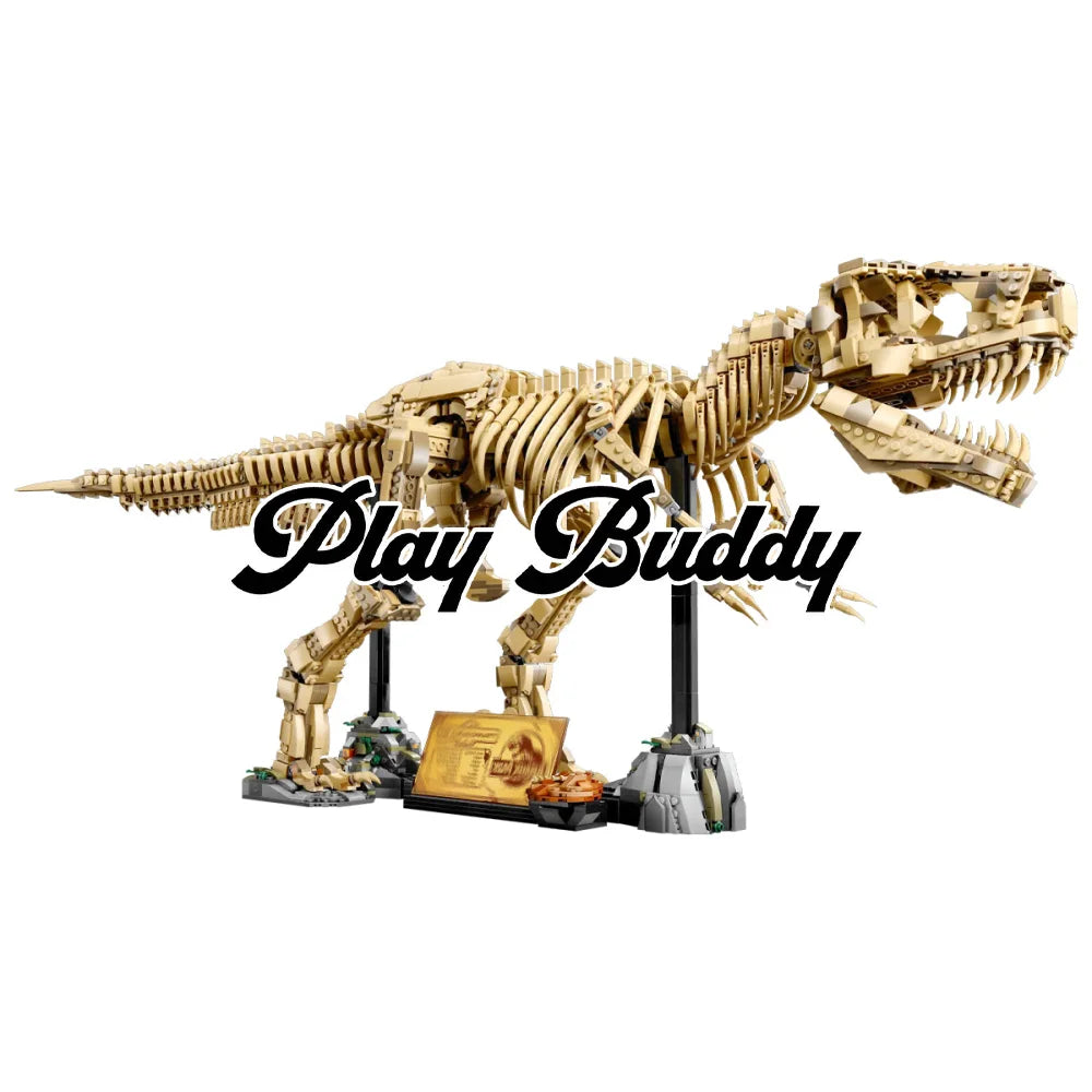 Dinosaur Fossils: Tyrannosaurus Rex 3145PCS Building Blocks Dinosaur MOC Bricksbu Tyrannosaurus Rex Building Blocks