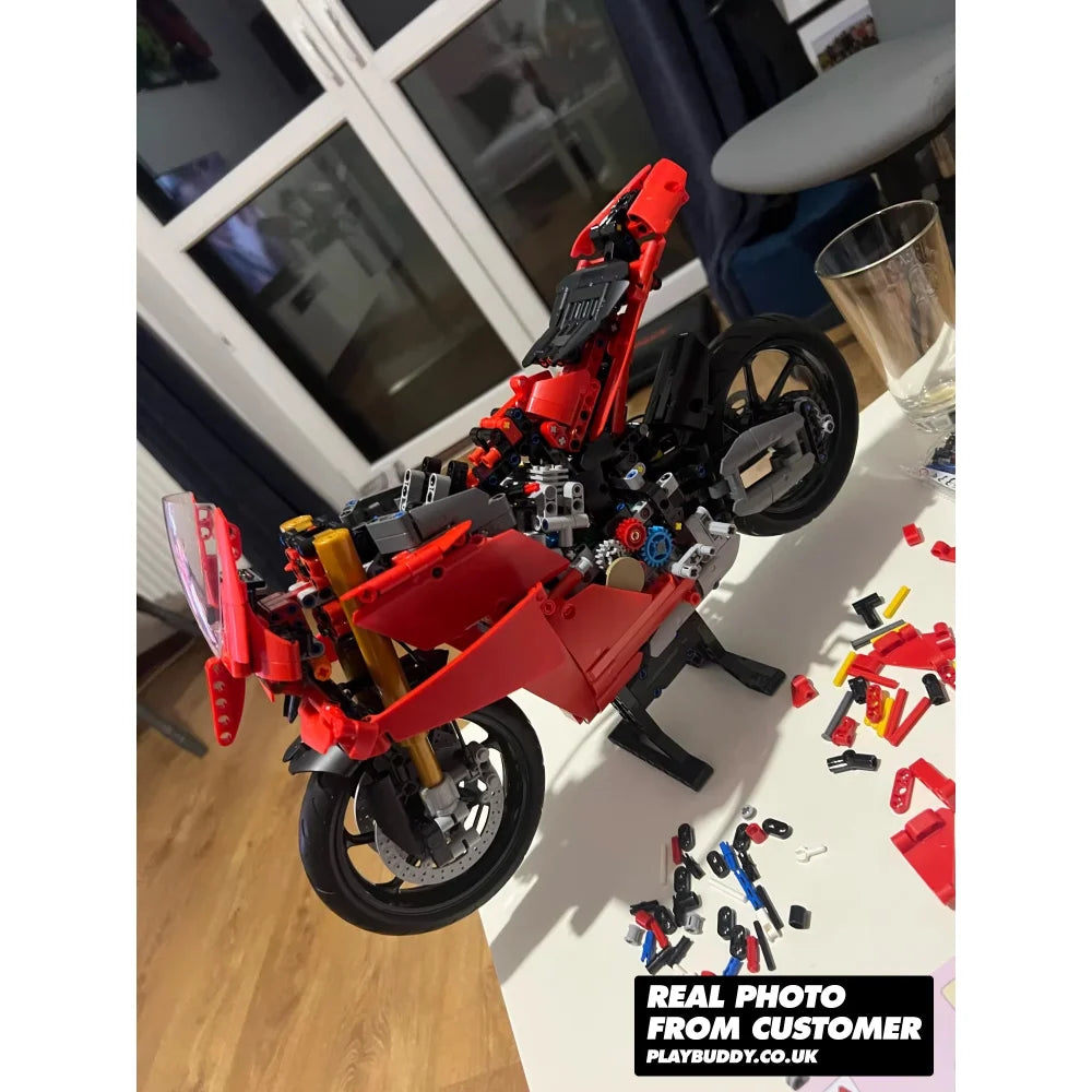Ducati Panigale V4 S Motorcycle 1603PCS Building Blocks 42202 MOC Bricks Ducati Panigale V4 S Building Blocks