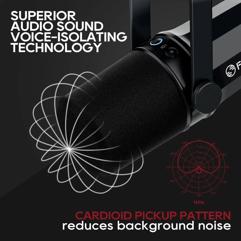 FDUCE XLR Dynamic Microphone SL40X/SL40 for Podcasts Live Broadcast and Games Microphone
