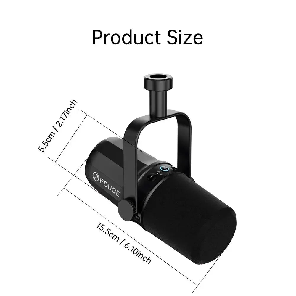 FDUCE XLR Dynamic Microphone SL40X/SL40 for Podcasts Live Broadcast and Games Microphone