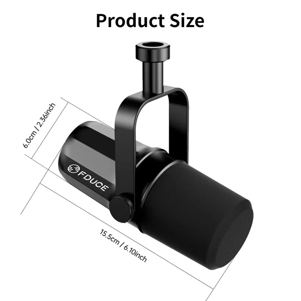 FDUCE XLR Dynamic Microphone SL40X/SL40 for Podcasts Live Broadcast and Games Microphone