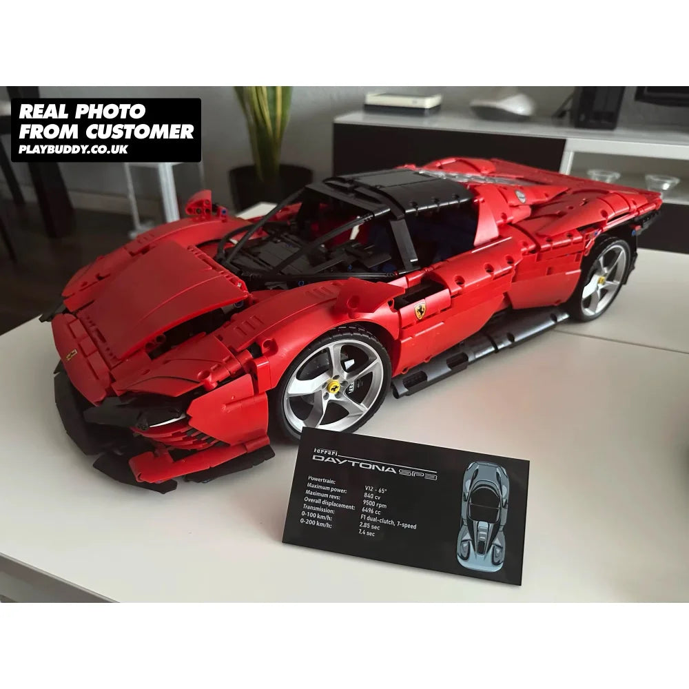 Ferrari Daytona SP3 Technic Building Blocks 3778PCS (42143) ABS Bricks Kit Ferrari Daytona SP3 Building Blocks