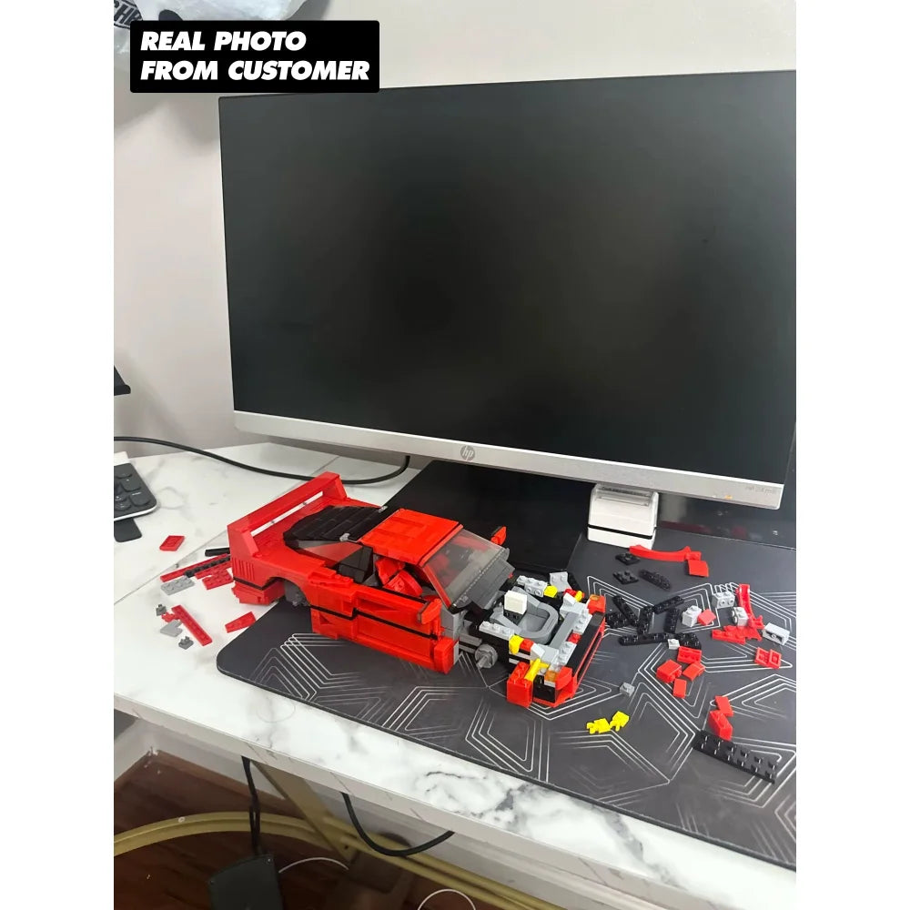 Ferrari F40 Classic Racing Car Building Blocks 1192PCS Assembly MOC Bricks Ferrari F40 / 1992 Pieces Building Blocks