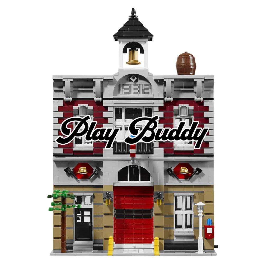 Fire Brigade Creator Building Blocks 2231PCS w/ 4 Figures (10197) ABS Kit Fire Brigade Building Blocks