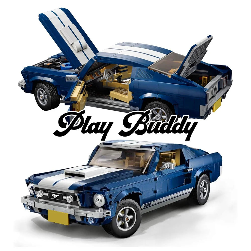 Ford Mustang Building Blocks MOC Sports Racing Car Bricks 1471PCS Ford Mustang Building Blocks