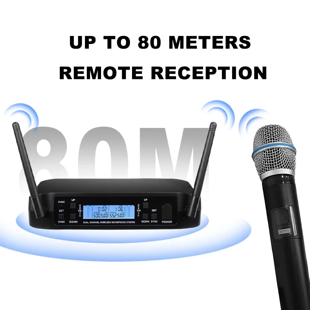 GLXD4 BETa87A Professional Wireless Microphone UHF System w/ 2 Mics GLXD4 BETa87A Microphone