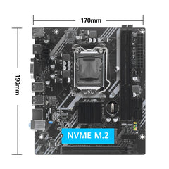 H61 Intel LGA1155 Motherboard DDR3 M.2 NVMe for Intel CPUs 2nd 3rd Gen i3 i5 i7 H61 LGA1155 Motherboard