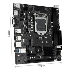 H61 Intel LGA1155 Motherboard DDR3 RAM M.2 NVMe SDD for 2nd 3rd Gen Intel CPUs H61 LGA1155 Motherboard