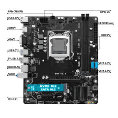 H81 Intel LGA1150 DDR3 SATA3.0 USB3.0 Motherboard for 4th Gen i3 i5 i7 Processors H81 LGA1150 Motherboard