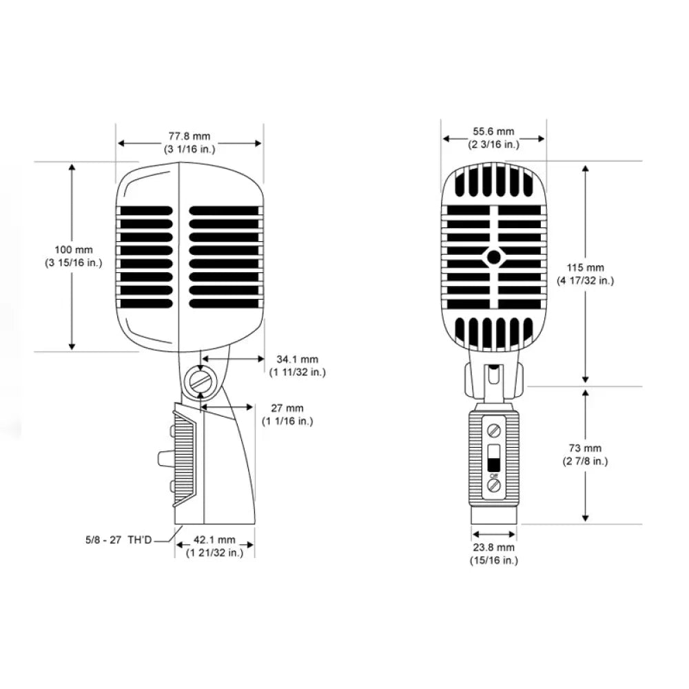 High Quality 55SH Series II Vocal Dynamic Vintage Microphone Studio Vocal Mic 55SH Series II Microphone Microphone