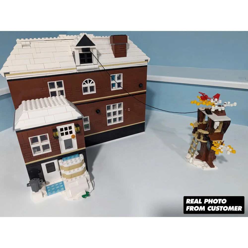 Home Alone Mansion 3955PCS Building Blocks MOC Bricks w/ 5 Mini Figures Home Alone Mansion Building Blocks