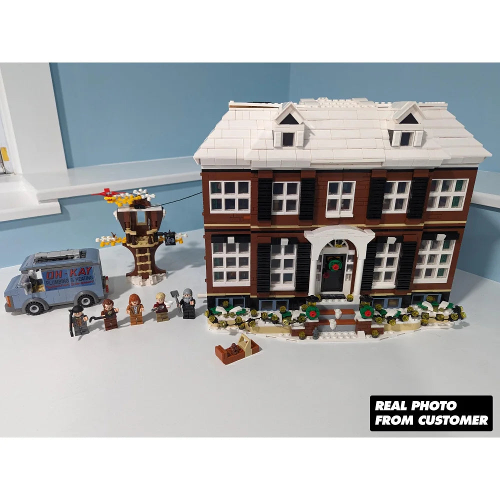 Home Alone Mansion 3955PCS Building Blocks MOC Bricks w/ 5 Mini Figures Home Alone Mansion Building Blocks
