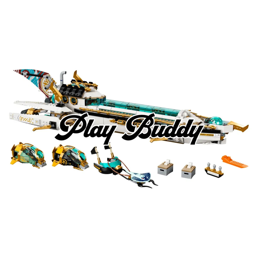 Hydro Bounty 1159PCS Building Blocks (71756) Bricks w/ 10 Figures Hydro Bounty Building Blocks