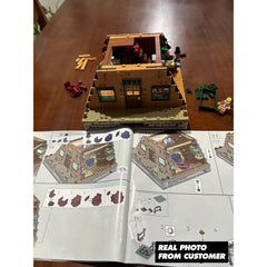 Ideas A Frame Cabin Forest House 2082PCS Building Blocks MOC Assembly Bricks A Frame Cabin Building Blocks