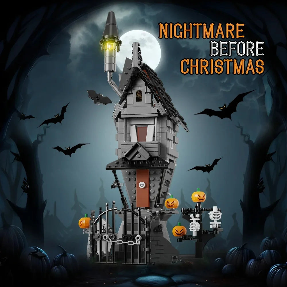 Jack Skellington’s House Building Blocks Nightmare Night Before Christmas Gift Jack Skellington’s House Building Blocks