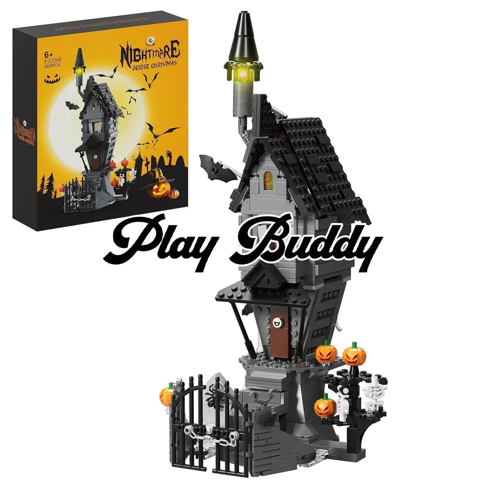 Jack Skellington’s House Building Blocks Nightmare Night Before Christmas Gift Jack Skellington’s House Building Blocks