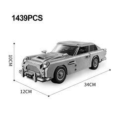 James Bond 007 Aston Martin DB5 Building Blocks 1439PCS Assembly Bricks Gift Aston Martin DB5 Building Blocks