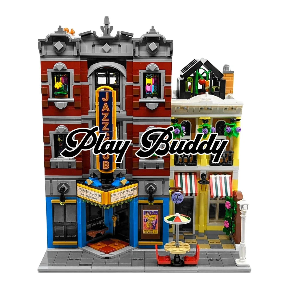 Jazz Club Creator Building Blocks 2899PCS w/ 8 Figures (10312) ABS Kit Jazz Club Building Blocks