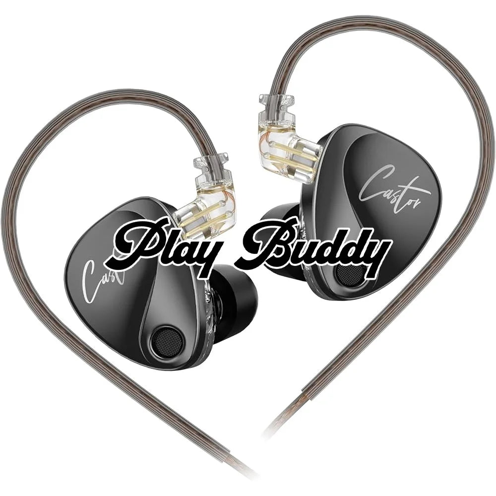 KZ Castor IEM In Ear Monitors Earphones with Dynamic Audio Tuning Improved Bass Headphones