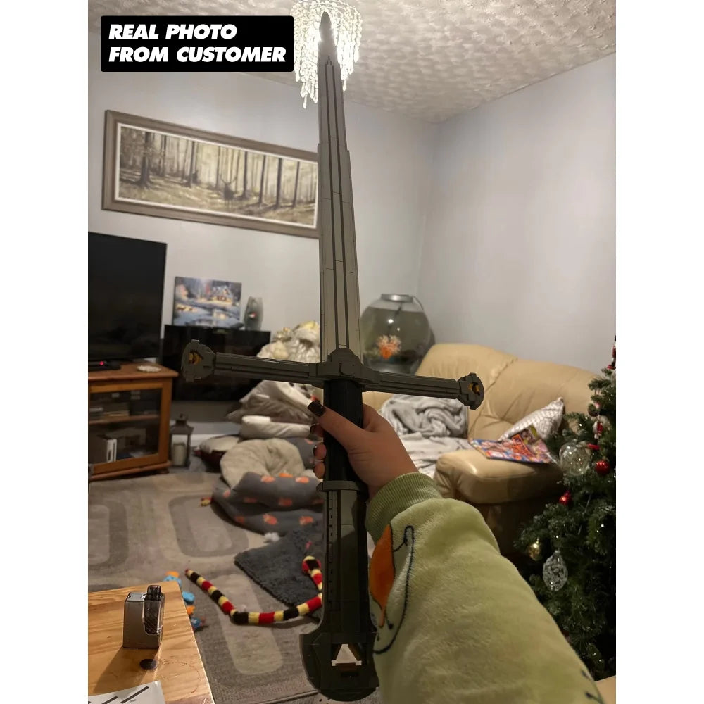 LOTR Lord Of The Rings Sword Building Blocks Set 115cm Weapon Model Kit Gift Building Blocks