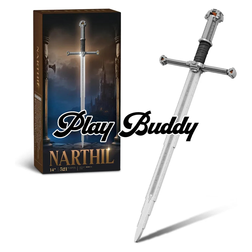 LOTR Lord Of The Rings Sword Building Blocks Set 115cm Weapon Model Kit Gift With Box Building Blocks