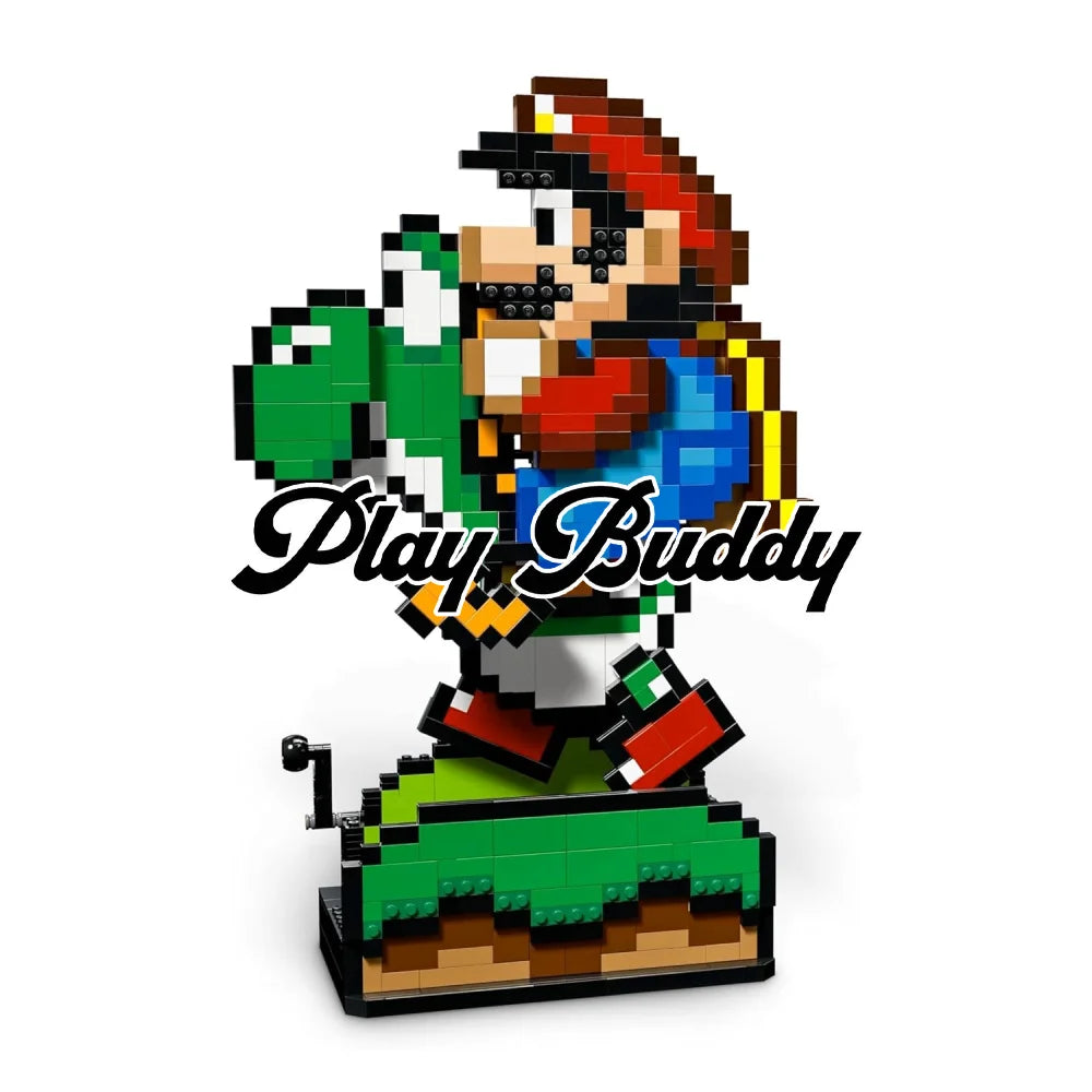 Mario & Yoshi From Super Mario World MOC Building Blocks 1215PCS Kids Gift 10104B / NO ORIGINAL BOX Building Blocks