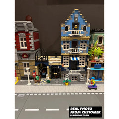 Market Street Creator Building Blocks 1250PCS w/ 3 Figures (10190) ABS Kit Market Street / 1250 Pieces Building Blocks