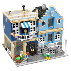 Market Street Creator Building Blocks 1250PCS w/ 3 Figures (10190) ABS Kit Market Street / 1250 Pieces Building Blocks