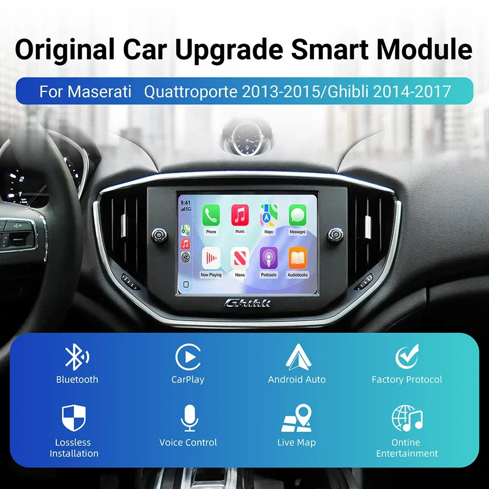 Maserati Ghibli & Quattroporte 2013-2017 Apple Carplay & Andriod Auto MMI Kit Maserati Ghibli & Quattroporte Apple