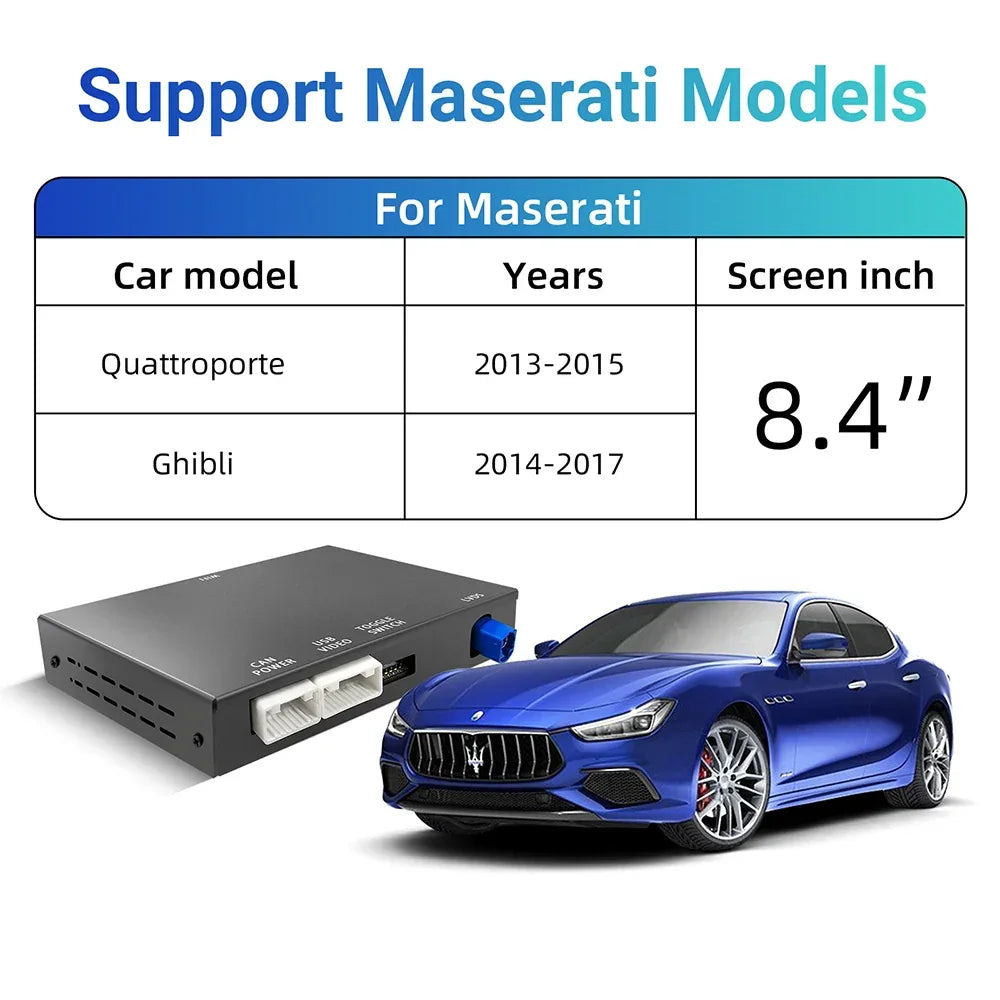 Maserati Ghibli & Quattroporte 2013-2017 Apple Carplay & Andriod Auto MMI Kit Maserati Ghibli & Quattroporte Apple