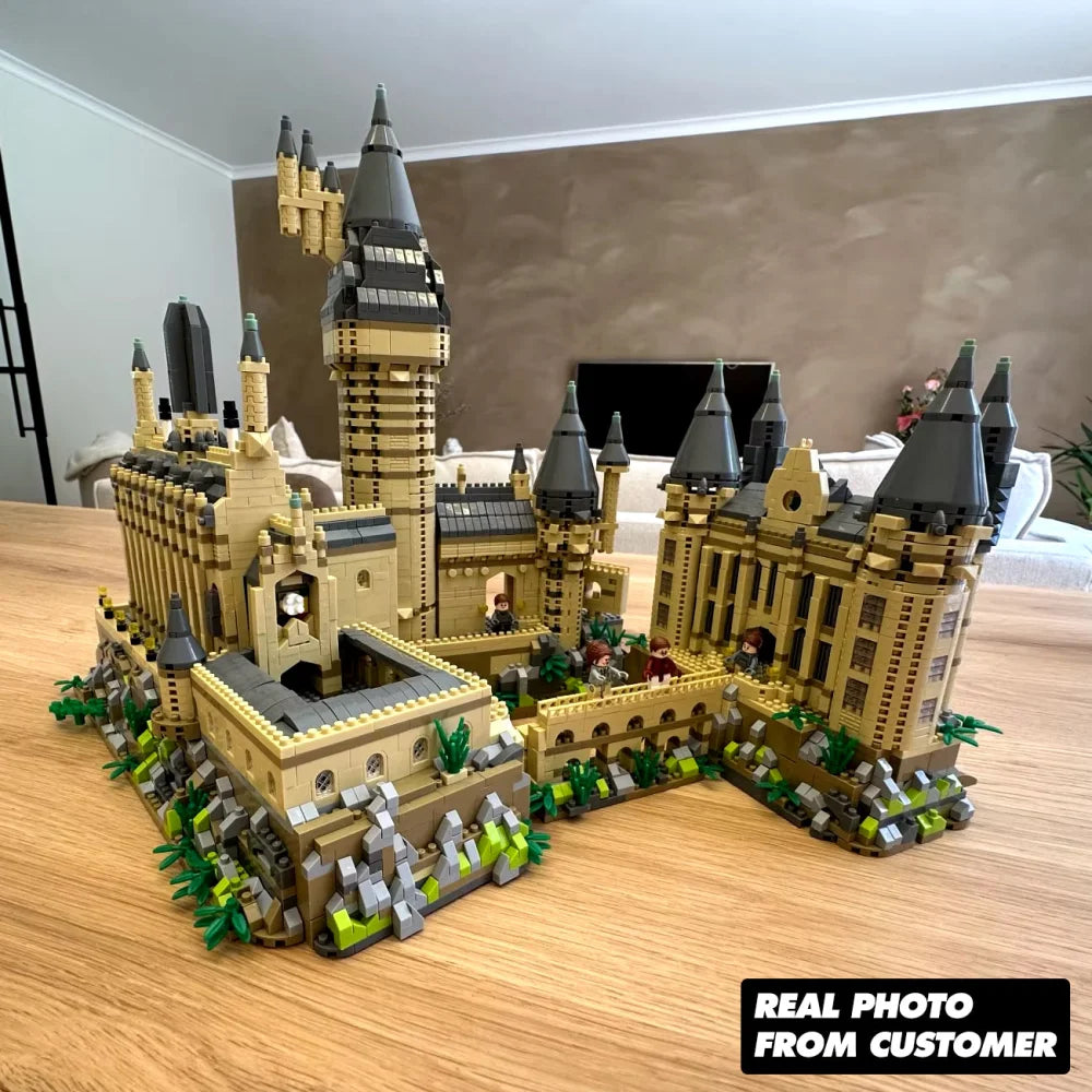 Medieval Castle Building Blocks Set Harry Potter Hogwarts 6000PCS Micro Blocks Building Blocks