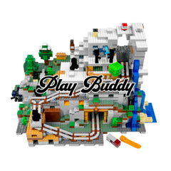 Minecraft The Mountain Cave Building Blocks 2863PCS (21137) w/ 13 Figures The Mountain Cave Building Blocks