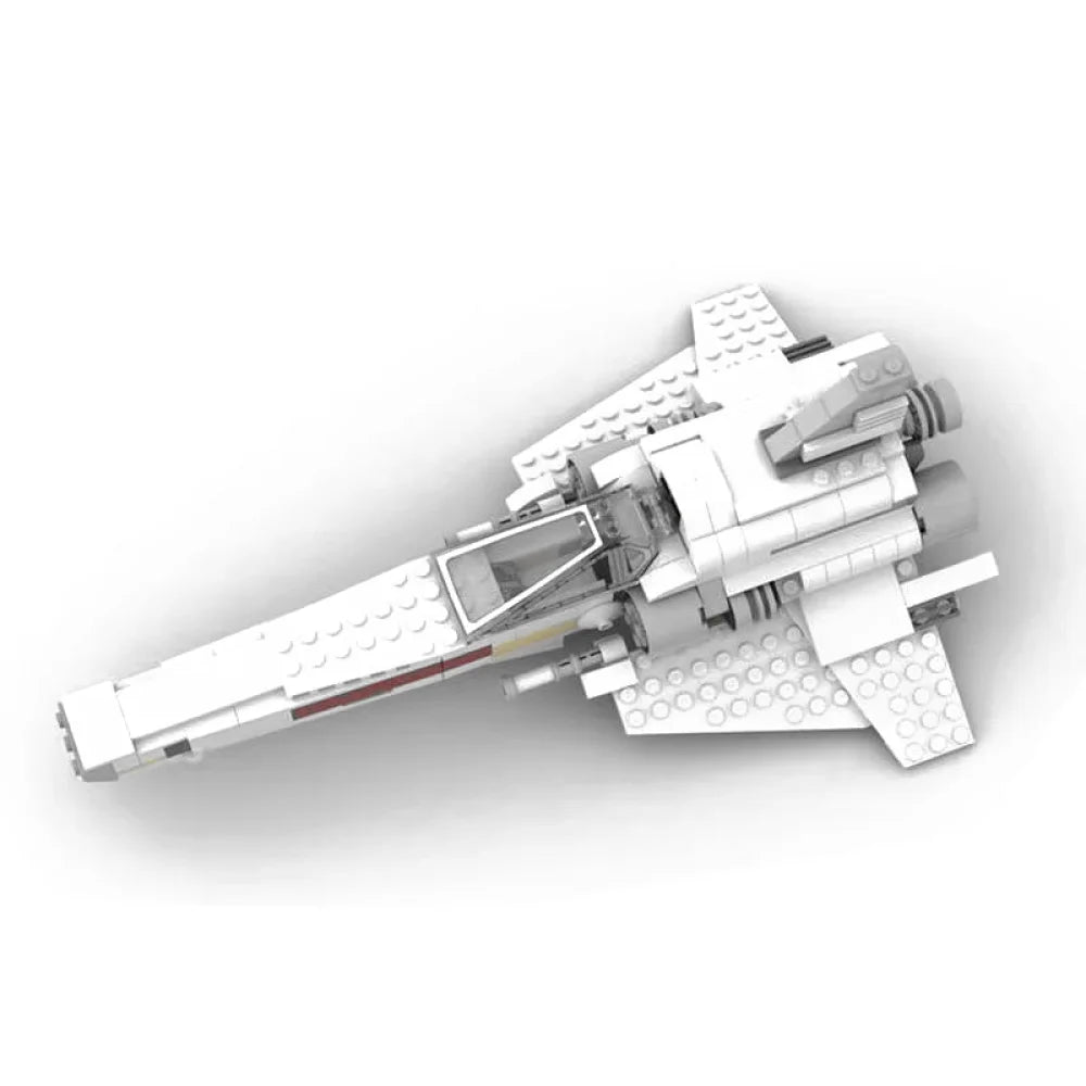 MOC Battlestar Galactica Colonial Viper Fighter Building Blocks Collectibles Colonial Viper / QR Code PDF Guide