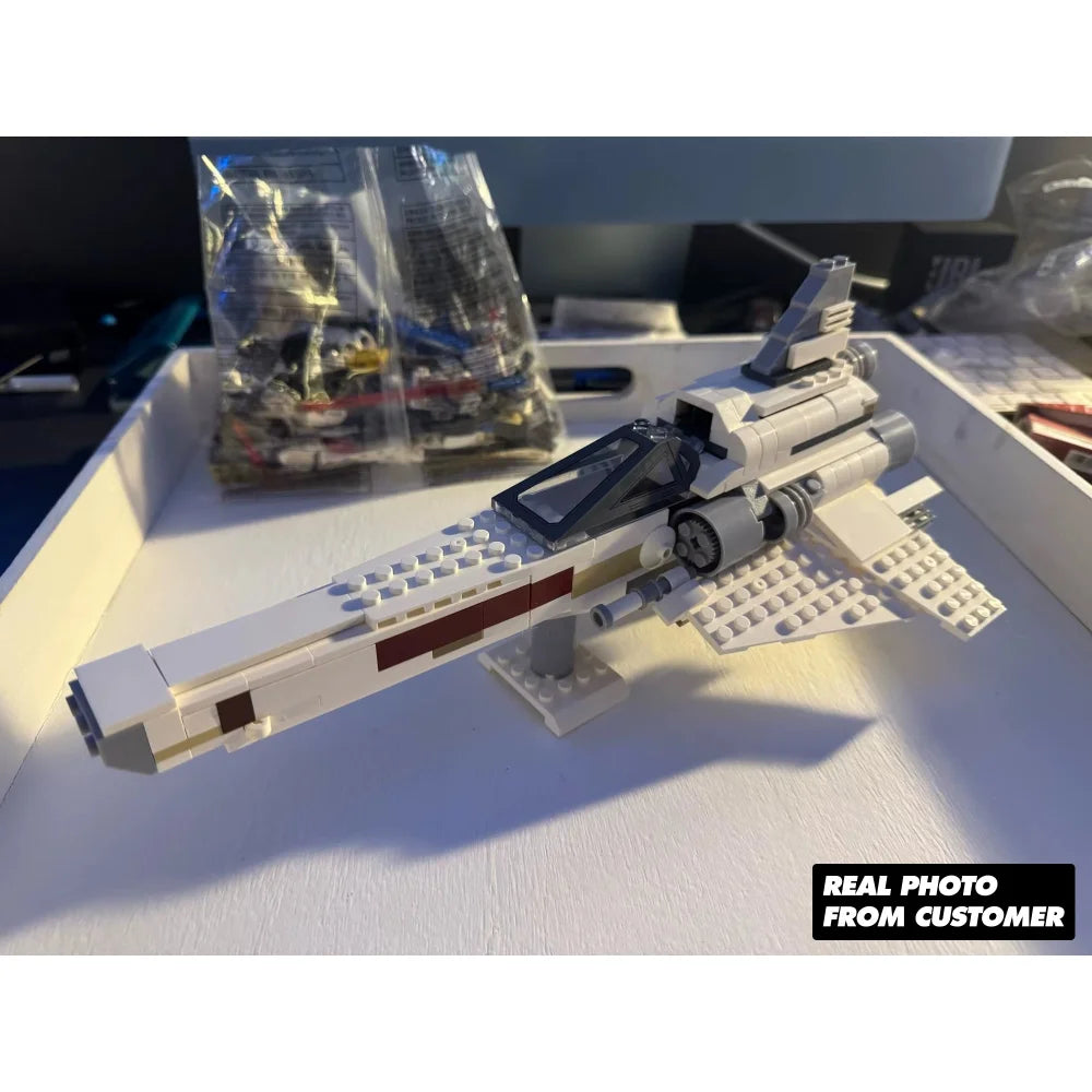 MOC Battlestar Galactica Colonial Viper Fighter Building Blocks Collectibles Colonial Viper / QR Code PDF Guide