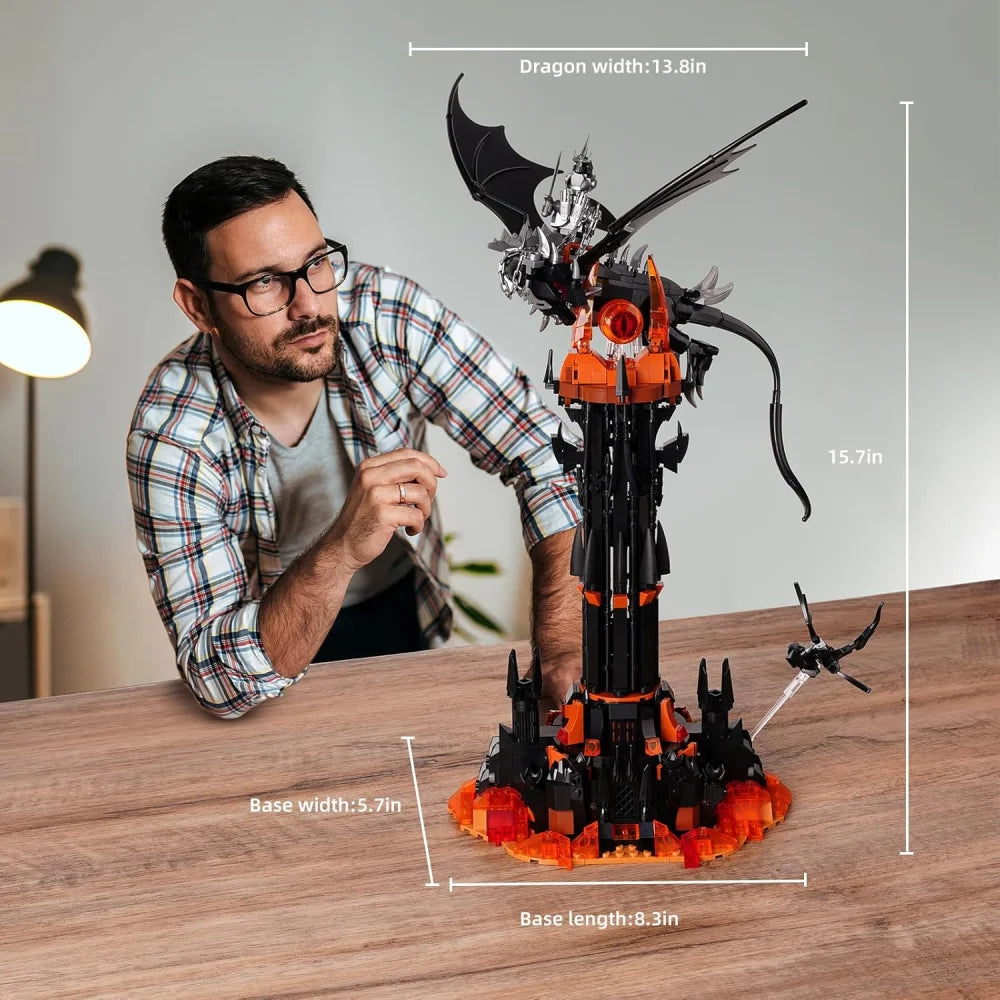 MOC Idea Barad Dur Dark Tower Building Block Sets Lord Rings Model Bricks 997PCS Building Blocks