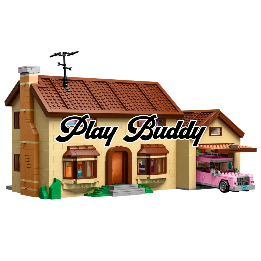 MOC The Simpsons House 2523PCS Building Blocks Assembly Bricks w/ 6 Figures The Simpsons House Building Blocks
