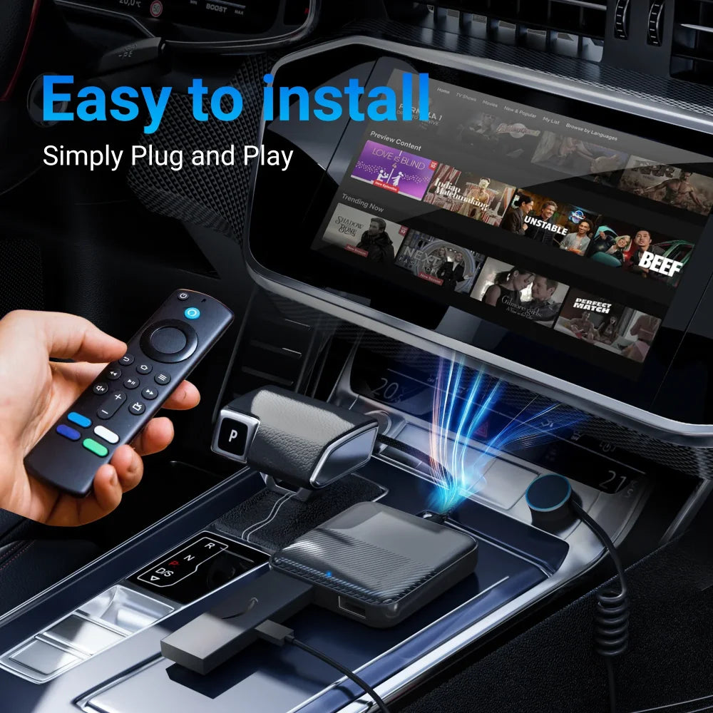 Ottocast Car TV Mate Car Infotainment HDMI Adapter & Wireless CarPlay Adapter Apple CarPlay & Android Auto