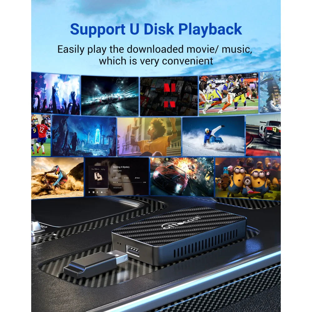 Ottocast Play2Video All-in-1 Multimedia Adapter Wireless CarPlay & Android Auto Ottocast Play2Video Apple CarPlay &