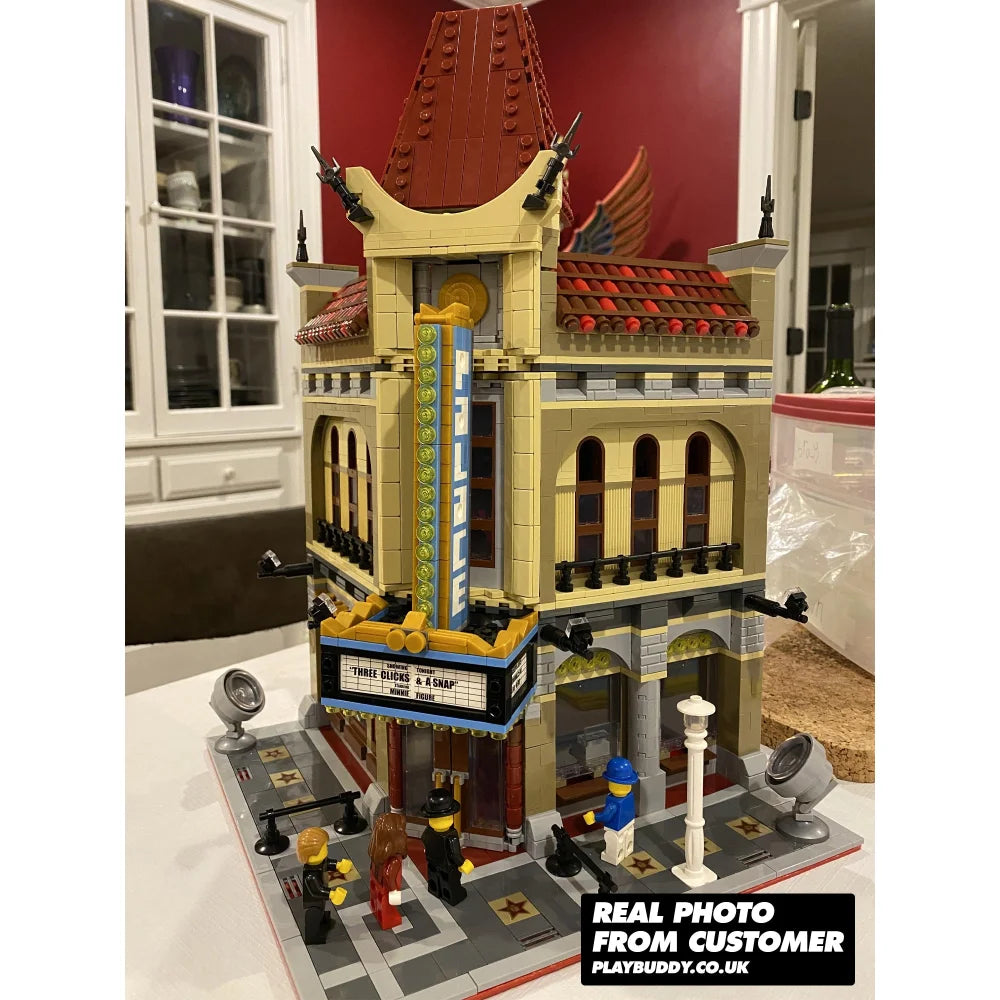 Palace Cinema Creator Building Blocks 2194PCS w/ 5 Figures (10232) ABS Kit Palace Cinema / 2194 Pieces Building Blocks