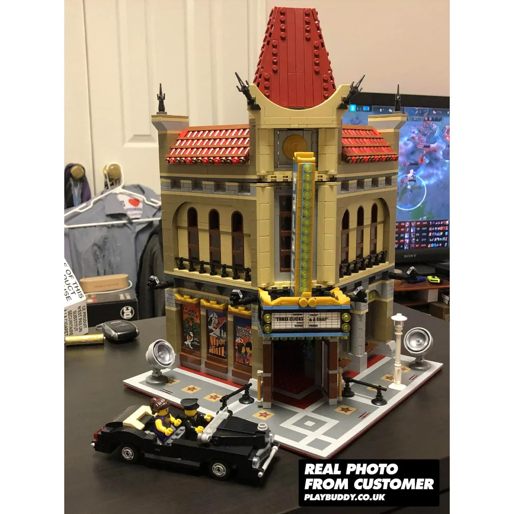 Palace Cinema Creator Building Blocks 2194PCS w/ 5 Figures (10232) ABS Kit Palace Cinema / 2194 Pieces Building Blocks