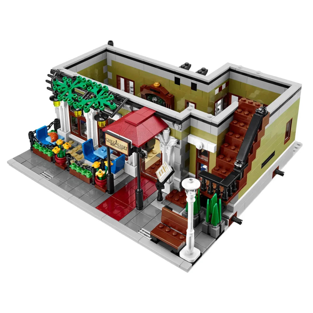 Parisian Restaurant Creator Building Blocks 2573PCS w/ 5 Figures (10243) ABS Kit Parisian Restaurant Building Blocks