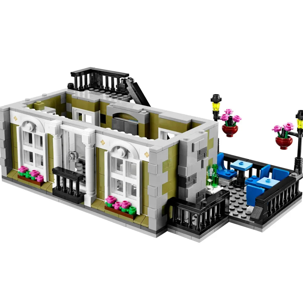 Parisian Restaurant Creator Building Blocks 2573PCS w/ 5 Figures (10243) ABS Kit Parisian Restaurant Building Blocks